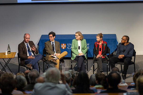 Panellists at the Vice-Chancellor’s Dialogues event on free speech.