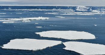 Ice shelves in the Bellinghausen Sea, Antarctica