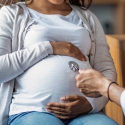 Pregnant black woman