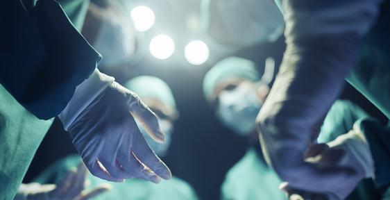 Surgeons preparing for an operation
