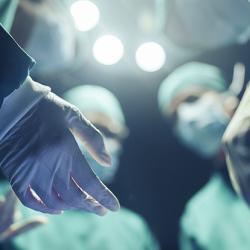 Surgeons preparing for an operation