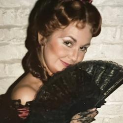 Janine Roebuck as Flora in La Traviata by Verdi at New Sadler's Wells Opera