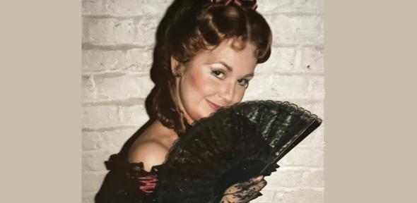 Janine Roebuck as Flora in La Traviata by Verdi at New Sadler's Wells Opera