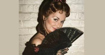 Janine Roebuck as Flora in La Traviata by Verdi at New Sadler's Wells Opera