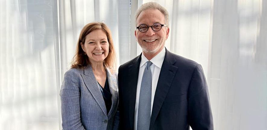 Deborah Prentice with Pascal Levensohn.